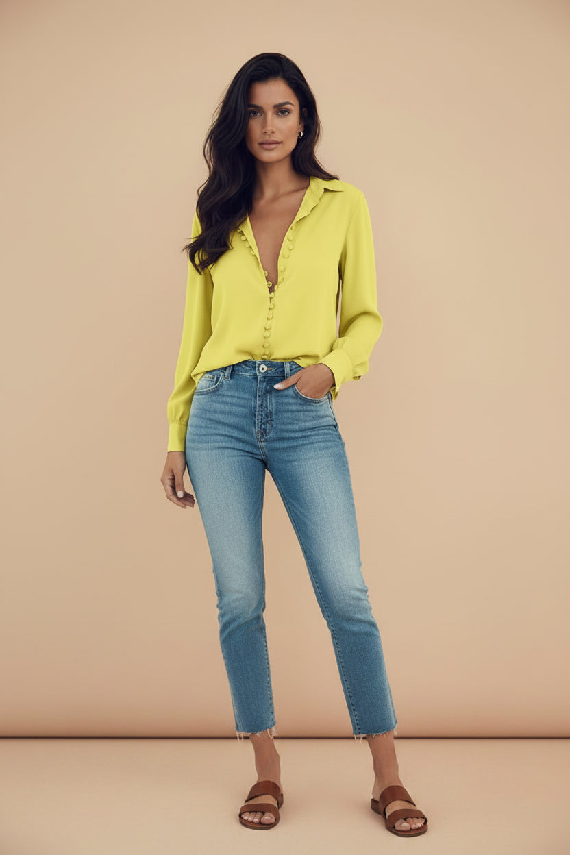 Women's Elegant Buttons Blouse
