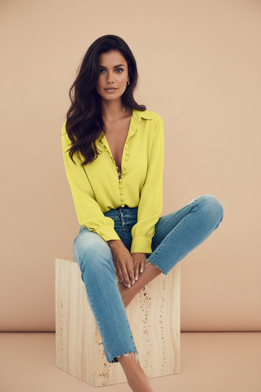Women's Elegant Buttons Blouse